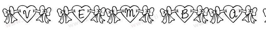VEMBAZAX RM STENCIL字体转换